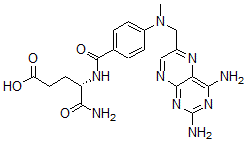 CAS 登录号：71074-47-0， 甲氨蝶呤-alpha-单酰胺