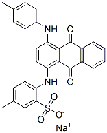 CAS 登录号：71195-66-9， 4-[[9,10-二氢-9,10-二氧代-4-(对甲苯基氨基)-1-蒽基]氨基]甲苯-3-磺酸钠