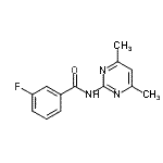 CAS 登录号：712285-63-7， N-(4,6-二甲基-2-嘧啶基)-3-氟苯甲酰胺