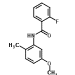 CAS 登录号：712298-99-2， 2-氟-N-(5-甲氧基-2-甲基苯基)苯甲酰胺