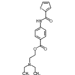 CAS 登录号：712305-93-6， 2-(二乙基氨基)乙基4-[(2-噻吩基羰基)氨基]苯甲酸酯