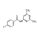 CAS#: 712309-08-5, N-(2,6-Dimethyl-4-pyrimidinyl)-4-fluorobenzamide
