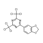 CAS 登录号：71255-78-2， 2-(1,3-苯并二氧戊环-5-基)-4,6-二(三氯甲基)-1,3,5-三嗪