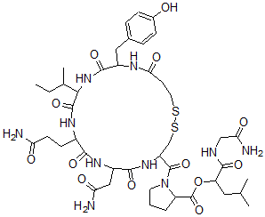 CAS 登录号：71375-94-5， 去氨基-(8alpha-羟基异己酸)-后叶催产素