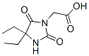 CAS 登录号：714-71-6， (4,4-二乙基-2,5-二氧代咪唑烷-1-基)乙酸