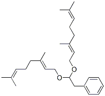 CAS 登录号：7149-23-7， 1,1-二香叶基氧基-2-苯基乙烷