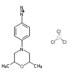 CAS 登录号：71501-23-0， 4-(2,6-二甲基-4-吗啉基)偶氮苯三氯锌酸盐(1-)