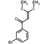 CAS#: 71504-03-5, 1-(3-Bromophenyl)-3,3-bis(methylsulfanyl)-2-propen-1-one