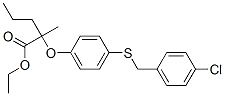 CAS 登录号：71547-93-8， 2-[4-[(4-氯苯基)甲硫基]苯氧基]-2-甲基-戊酸乙酯
