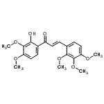CAS#: 716336-51-5, (2E)-1-(2-Hydroxy-3,4-dimethoxyphenyl)-3-(2,3,4-trimethoxyphenyl)-2-propen-1-one