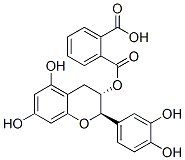 CAS 登录号：71634-88-3， (2R-反式)-1,2-苯二甲酸单(2-(3,4-二羟基苯基)-3,4-二氢-5,7-二羟基-2H-1-苯并吡喃-3-基)酯