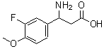 CAS#: 717-79-3, 3-Amino-3-(3-fluoro-4-methoxyphenyl)propanoic acid