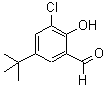 CAS#: 71730-43-3, 3-Chloro-2-hydroxy-5-(2-methyl-2-propanyl)benzaldehyde