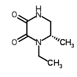 CAS 登录号：71754-91-1， (6S)-1-乙基-6-甲基-2,3-哌嗪二酮