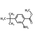 CAS 登录号：717879-44-2， 甲基2-氨基-4-(2-甲基-2-丙基)苯甲酸酯