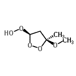 CAS#: 717888-61-4, (3R,5S)-5-Methoxy-5-methyl-1,2-dioxolan-3-yl hydroperoxide