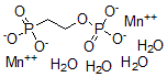 CAS 登录号:71799-97-8, (2-(膦酰氧基)乙基)-膦酸锰(2+)盐(1:2)四水合物