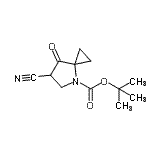 CAS#: 718632-43-0, 2-Methyl-2-propanyl 6-cyano-7-oxo-4-azaspiro[2.4]heptane-4-carboxylate