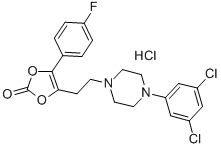 CAS#: 71923-04-1, 4-(2-(4-(3,5-Dichlorophenyl)-1-Piperazinyl)Ethyl)-5-(4-Fluorophenyl)-1 ,3-Dioxol-2-One hydrochloride