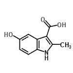 CAS#: 71982-15-5, 5-Hydroxy-2-methyl-1H-indole-3-carboxylic acid