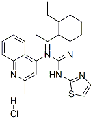 CAS#: 72042-01-4, 2-(2,3-Diethylcyclohexyl)-1-(2-Methylquinolin-4-Yl)-3-(1,3-Thiazol-2-Yl)Guanidine Hydrochloride