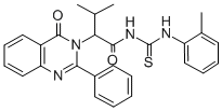 CAS#: 72045-73-9, 3-Methyl-N-[(2-Methylphenyl)Carbamothioyl]-2-(4-Oxo-2-Phenylquinazolin-3-Yl)Butanamide