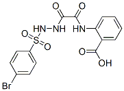 CAS 登录号：72117-56-7， 2-[[2-[2-(4-溴苯基)磺酰基肼基]-2-氧代乙酰基]氨基]苯甲酸
