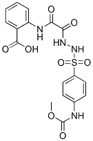 CAS 登录号：72117-59-0， 2-[[2-[2-[4-(甲氧羰基氨基)苯基]磺酰基肼基]-2-氧代乙酰基]氨基]苯甲酸