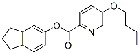 CAS 登录号:72133-55-2, 2,3-二氢-1H-茚-5-基5-丁氧基吡啶-2-羧酸酯