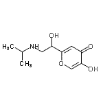 CAS#: 721387-09-3, 5-Hydroxy-2-[1-hydroxy-2-(isopropylamino)ethyl]-4H-pyran-4-one