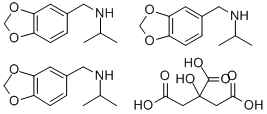 CAS 登录号：72156-44-6， N-(1,3-苯并二氧戊环-5-基甲基)丙-2-胺;N-(1,3-苯并二氧戊环-5-基甲基)丙-2-胺;2-羟基丙烷-1,2,3-三羧酸