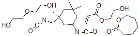 CAS#: 72162-39-1, 2-(2-Hydroxyethoxy)Ethanol; 2-Hydroxyethyl Prop-2-Enoate; 5-Isocyanato-1-(Isocyanatomethyl)-1,3,3-Trimethylcyclohexane; Oxepan-2-One