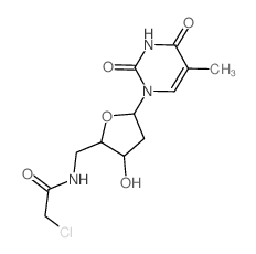 CAS#: 72164-50-2, 2-Chloro-N-[[3-Hydroxy-5-(5-Methyl-2,4-Dioxopyrimidin-1-Yl)Oxolan-2-Yl]Methyl]Acetamide