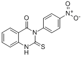 CAS 登录号：72176-80-8， 2,3-二氢-3-(4-硝基苯基)-2-硫代-4(1H)-喹唑啉酮