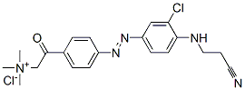 CAS#: 72208-25-4, [4-[[3-Chloro-4-[(2-Cyanoethyl)Amino]Phenyl]Azo]Phenacyl]Trimethylammonium Chloride