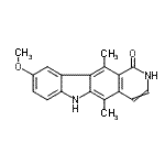 CAS#: 72237-94-6, 9-Methoxy-5,11-dimethyl-2,6-dihydro-1H-pyrido[4,3-b]carbazol-1-one