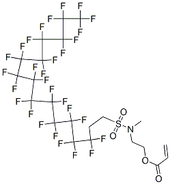 CAS#: 72276-07-4, 2-[Methyl[(3,3,4,4,5,5,6,6,7,7,8,8,9,9,10,10,11,11,12,12,13,13,14,14,15,15,16,16,16-Nonacosafluorohexadecyl)Sulphonyl]Amino]Ethyl Acrylate