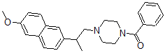 CAS#: 72278-69-4, [4-[2-(6-Methoxynaphthalen-2-Yl)Propyl]Piperazin-1-Yl]-Phenylmethanone