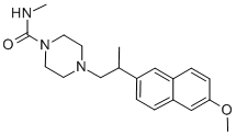 CAS#: 72278-72-9, 4-[2-(6-Methoxynaphthalen-2-Yl)Propyl]-N-Methylpiperazine-1-Carboxamide