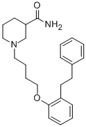 CAS 登录号：72279-00-6， 1-[4-[2-(2-苯基乙基)苯氧基]丁基]哌啶-3-甲酰胺