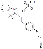 CAS 登录号：72319-18-7， 3-[甲基-[4-[(E)-2-(1,3,3-三甲基吲哚-1-鎓-2-基)乙烯基]苯基]氨基]丙腈硫酸盐