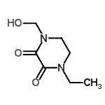 CAS 登录号：72325-04-3， 1-乙基-4-(羟基甲基)-2,3-哌嗪二酮