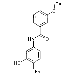 CAS 登录号：723261-30-1， N-(3-羟基-4-甲基苯基)-3-甲氧基苯甲酰胺