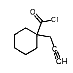 CAS#: 72335-84-3, 1-(2-Propyn-1-yl)cyclohexanecarbonyl chloride