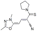 CAS#: 72361-42-3, (E,4E)-4-(3,5-Dimethyl-1,3,4-Oxadiazol-2-Ylidene)-2-(Pyrrolidine-1-Carbothioyl)But-2-Enenitrile