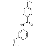 CAS 登录号：723756-26-1， 4-甲基-N-[3-(甲硫基)苯基]苯甲酰胺
