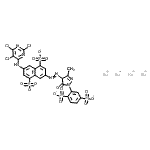 CAS#: 72379-61-4, Tetrasodium 3-{[1-(2,5-disulfonatophenyl)-3-methyl-5-oxo-4,5-dihydro-1H-pyrazol-4-yl]diazenyl}-7-[(2,5,6-trichloro-4-pyrimidinyl)amino]-1,5-naphthalenedisulfonate