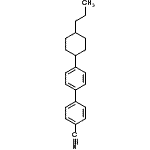 CAS 登录号：72386-48-2， 4'-(4-丙基环己基)-4-联苯甲腈