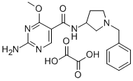 CAS#: 72412-41-0, 2-Amino-4-Methoxy-N-[1-(Phenylmethyl)Pyrrolidin-3-Yl]Pyrimidine-5-Carboxamide; Oxalic Acid