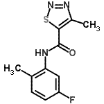 CAS#: 724436-02-6, N-(5-Fluoro-2-methylphenyl)-4-methyl-1,2,3-thiadiazole-5-carboxamide